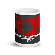 Load image into Gallery viewer, Cigars-Whisky-Guns Mug
